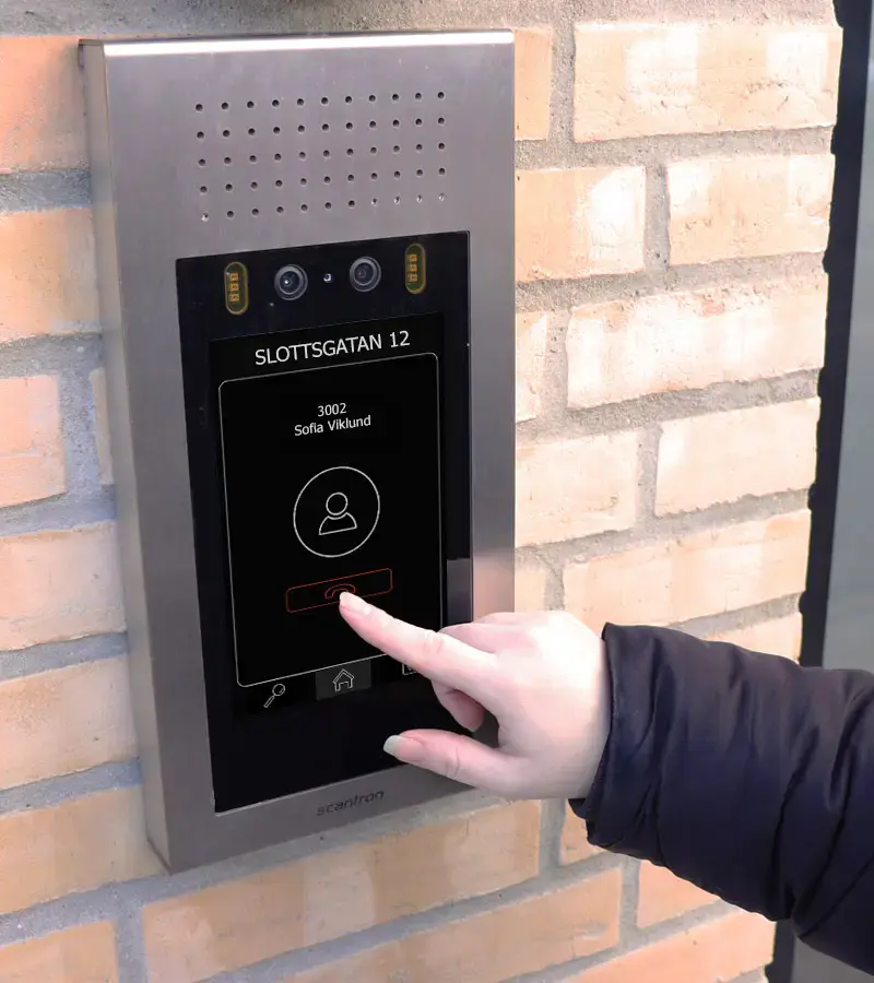 IP baserad porttelefon med kamera och pekskarm - Porttelefon med kamera