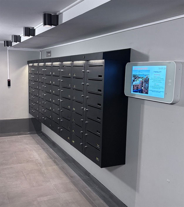 Digitala postboxar Brf Mälteriet Göteborg